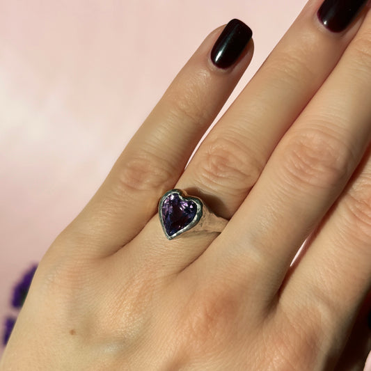 Hey Amour Ring Silber