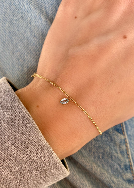 Hey Paris Anhänger Aquamarin - Einzelstück