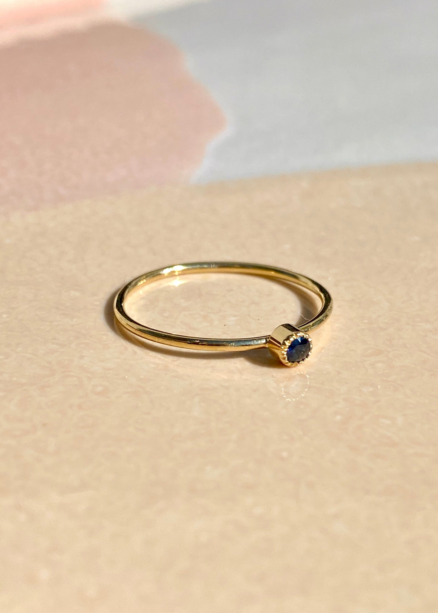Hey Boy Ring mit Saphir