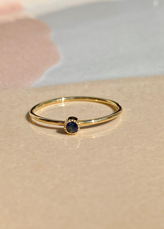 Hey Boy Ring mit Saphir