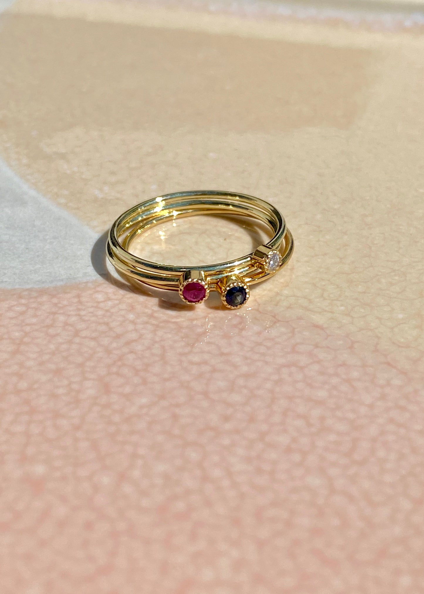 Hey Boy Ring mit Saphir