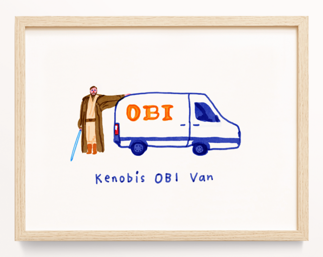 Kenobis OBI Van Print von Hey Jules